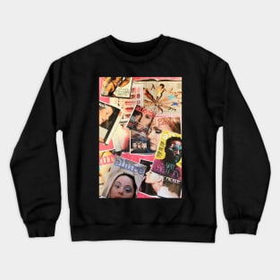 Aesthetic Pink Magazine Collage Crewneck Sweatshirt